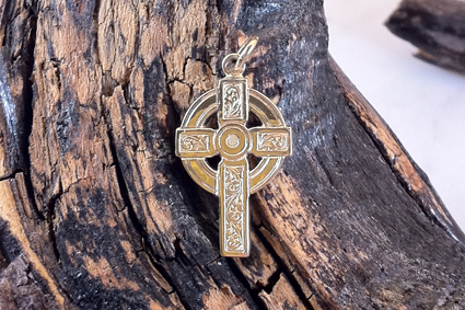 Celtic Cross with Hand Engraving