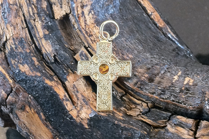 Celtic Cross with Knotwork Square 