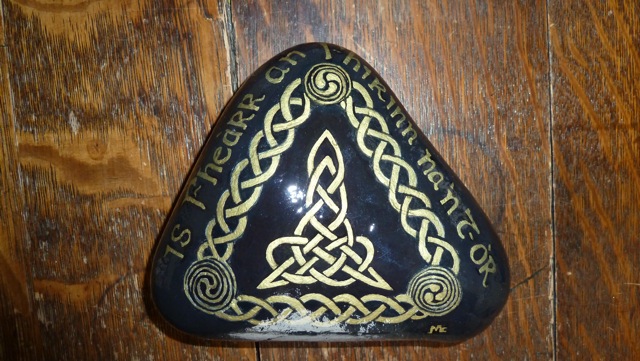 Hand Painted Celtic Rock