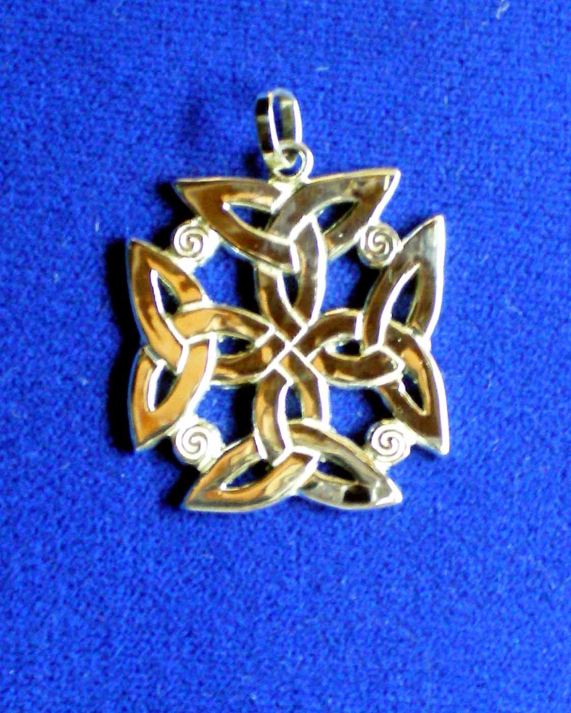 Custom Celtic Cross with Triskeles