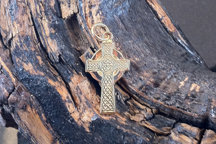 Gold Celtic Cross 