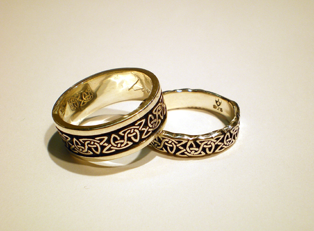 Celtic Wedding Rings model R119SFs & R119SN