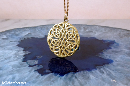Celtic Wheel of Life Pendant in Gold