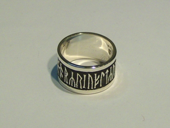 Custom Silver Rune Ring
