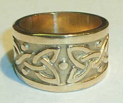 Custom Celtic Ring with Triskele Loveknot