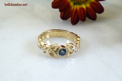Celtic Ring with Sapphire