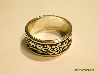 Saxon Ring with a Wolfhound Design of the Staffordshire Hoard