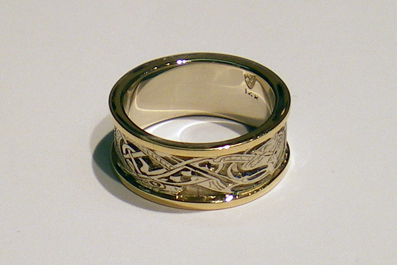 Griffin and Dragon Ring right side.