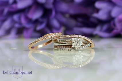 Custom Wedding ring with Micro set diamonds