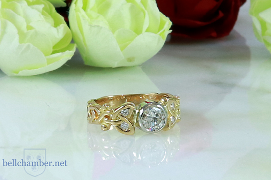Dianne Loveknot Ring iwth 1/2 carat diamond