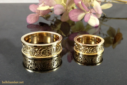 Gold Celtic Wedding Rings