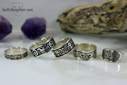 Viking Hoard of Silver Rings forged at Bellchamber Rings