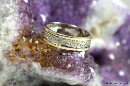 Gold Saxon Viking Wolf ring