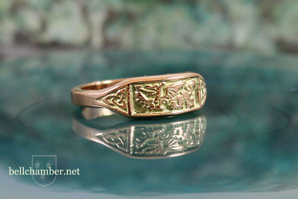 Gold Welsh Dragon Ring