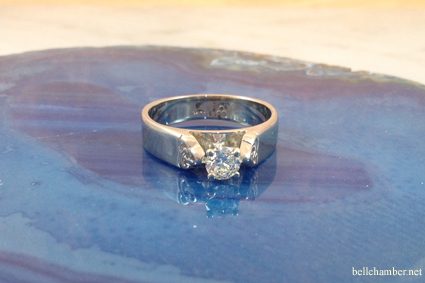 New Double Triskele Diamond Ring