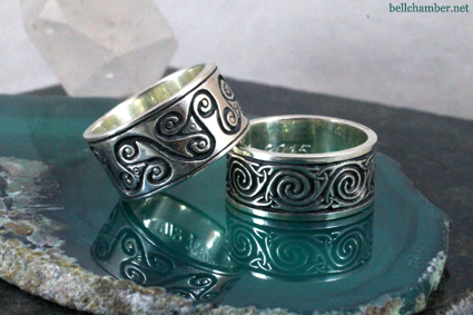 Ancient Celtic Spiral Rings