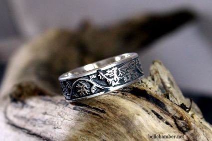 Welsh Dragon Tree of Life Ring