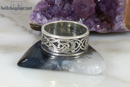 Silver Griffin and Dragon Ring