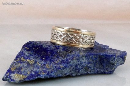Celtic Braided Triskele Ring in Gold