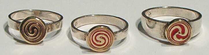 Celtic Spiral SIgnet rings