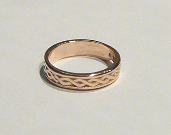 Ancient Double Loveknot Ring 5mm wide