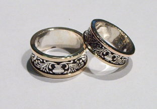Tree of Life rings in Silver and Gold