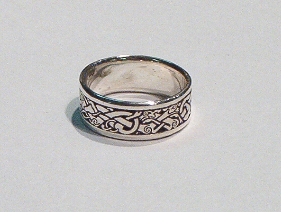 Silver Mens Celtic Ring